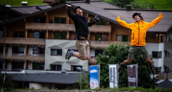 jumping for joy leogang world cup track