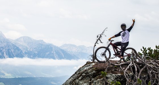 rich taking in the views schladming