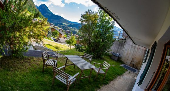 garden morzine summer apartment