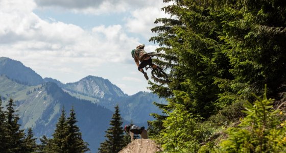 Massive hip jump Morzine