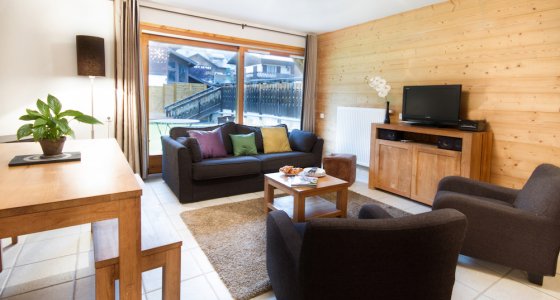 L'Aiglon living room MTB Beds Morzine