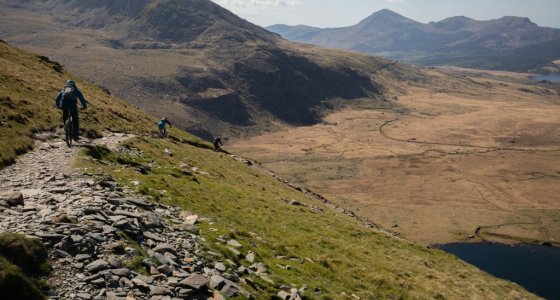 rangers path descent in snowdon