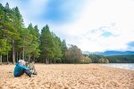 cairngorms gravel ride by loch